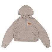 USC Trojans Women's lululemon Tan Scuba Oversized 1/2 Zip Hoodie